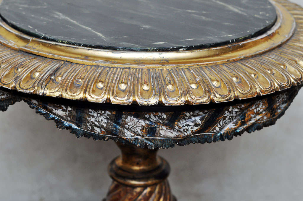 18th Century Polychromed and Parcel Gilt Venetian Center Table 2