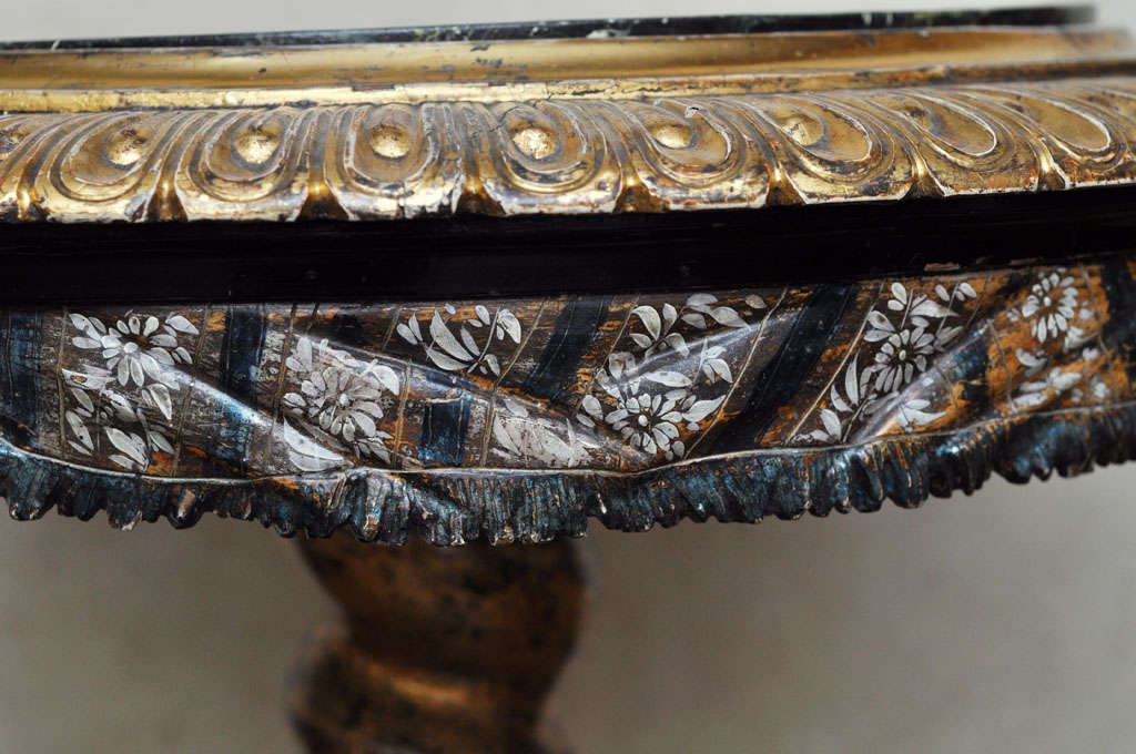 18th Century Polychromed and Parcel Gilt Venetian Center Table 3