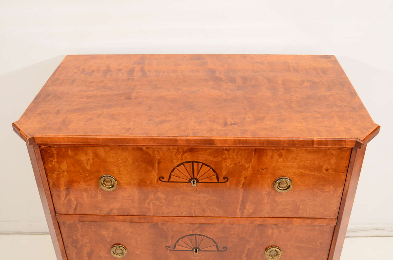 A Petite Biedermeier Chest In Good Condition In New York, NY