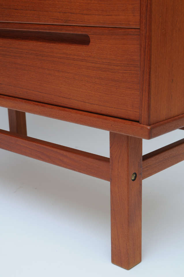 PAIR Nils Jonsson Teak Chests and Vanity Table at 1stDibs