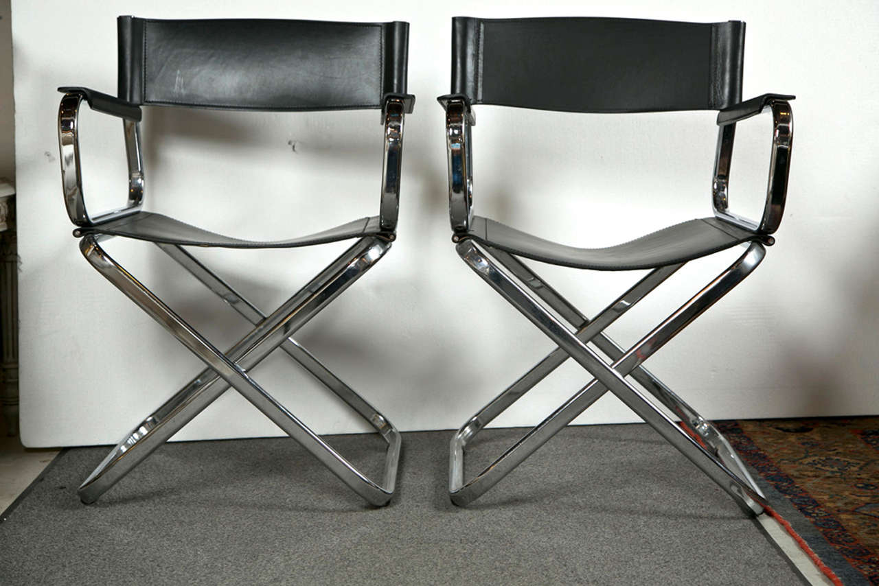 Set of Six Italian Midcentury Director's Chairs 5