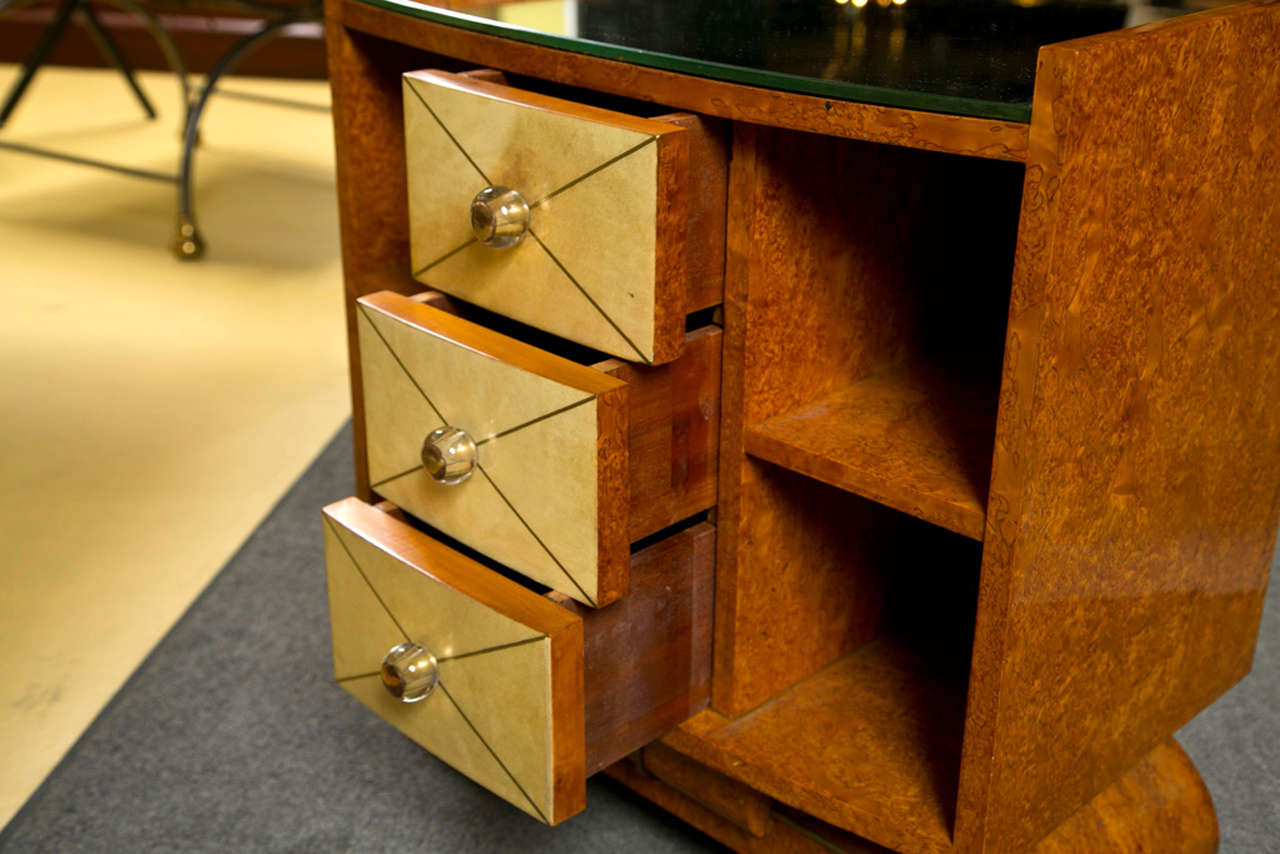 Mid-20th Century Pair of Art Deco Style Bedside Tables