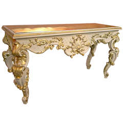 French Rococo Style Console Table 11