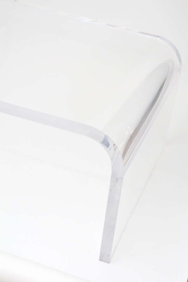 American Lucite Waterfall Table