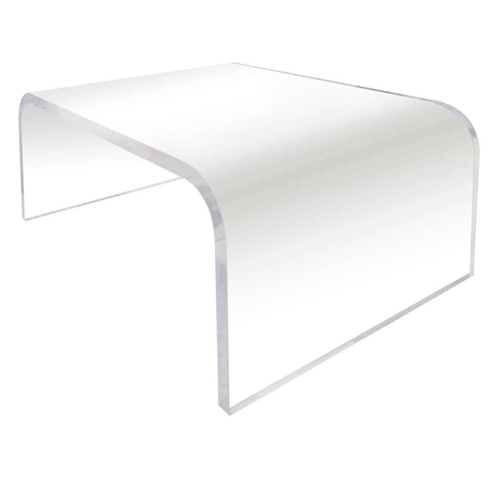 Lucite Waterfall Table
