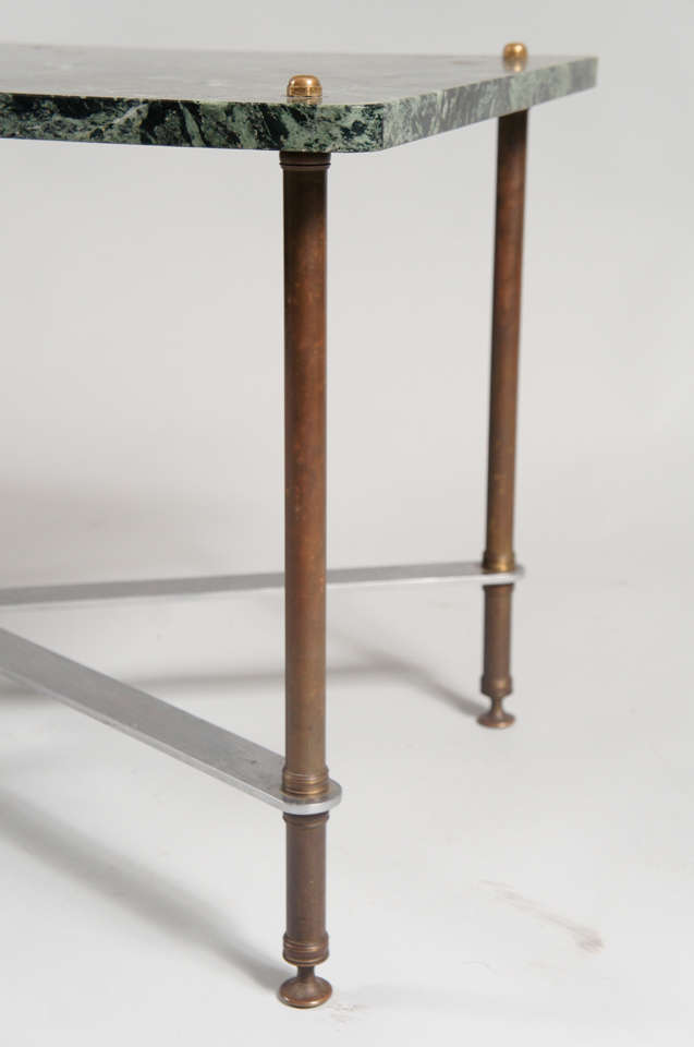 iron table with marble top