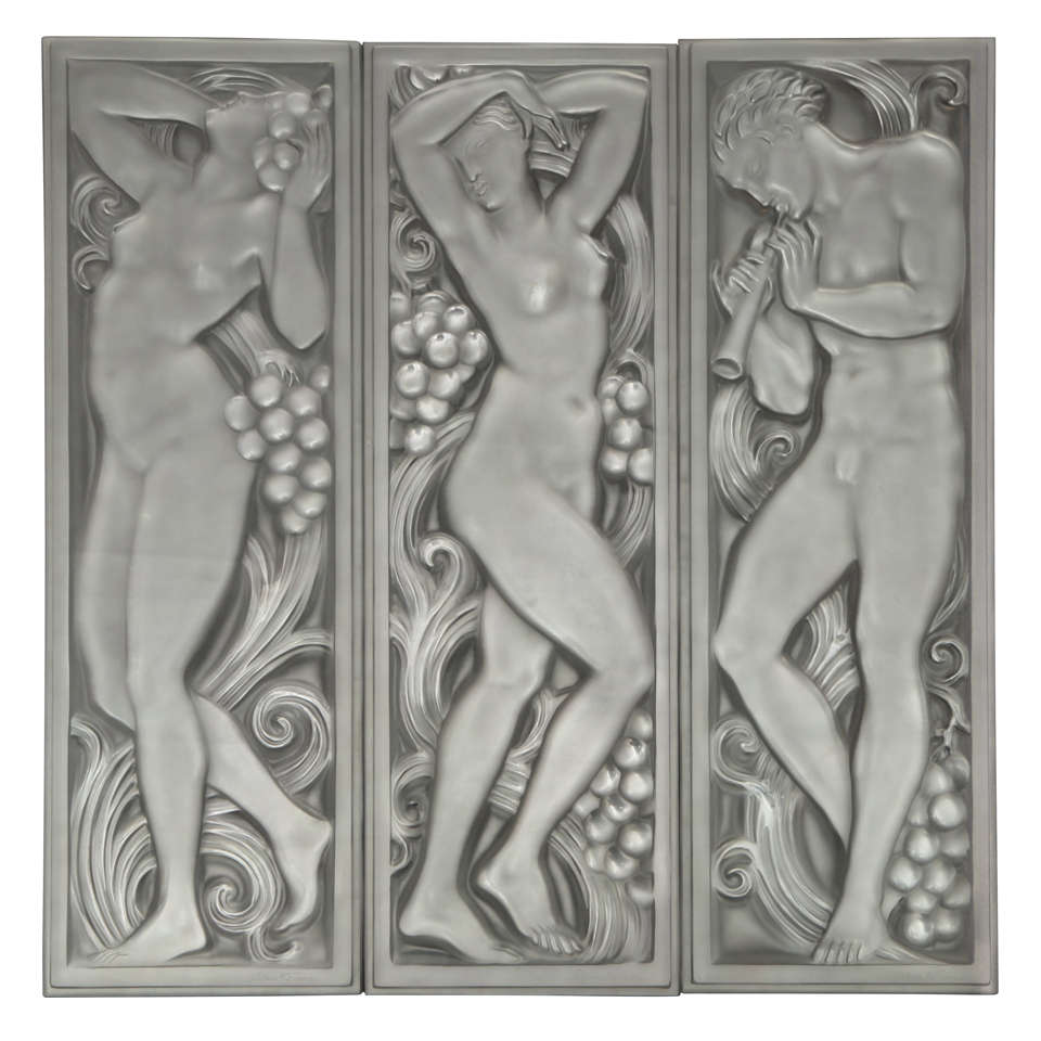 Art Deco Architectural Glass Panels by Lalique