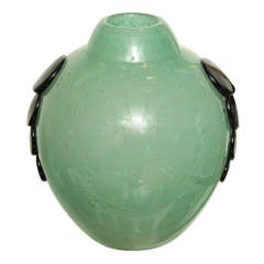 Charles Schneider Art Deco Emeraude Vase 8