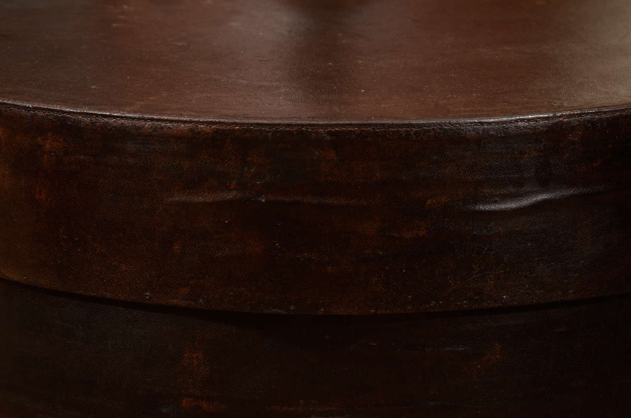 20th Century Moleskin and Wood Cymbal Case