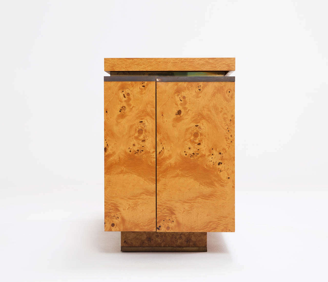 Burl Wood Sideboard by Jean Claude Mahey For Sale at 1stdibs