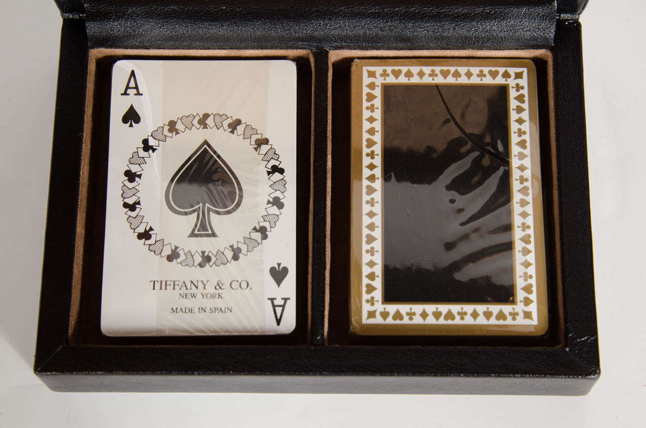Set of Unused Vintage Playing Cards by Tiffany & Co In Excellent Condition In New York, NY