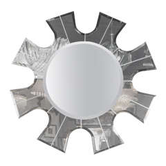 Mid-Century Modernist Starburst Mirror by Tommi Parzinger
