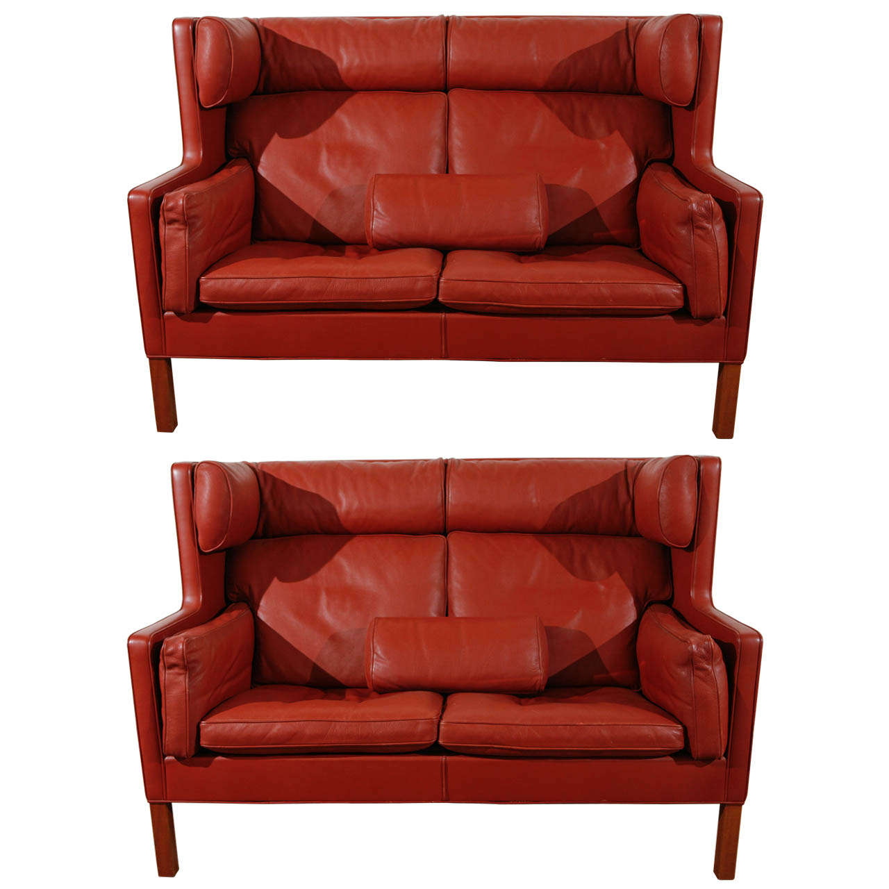 Pair of Børge Mogensen TwoSeat Coupé Sofas For Sale at 1stDibs