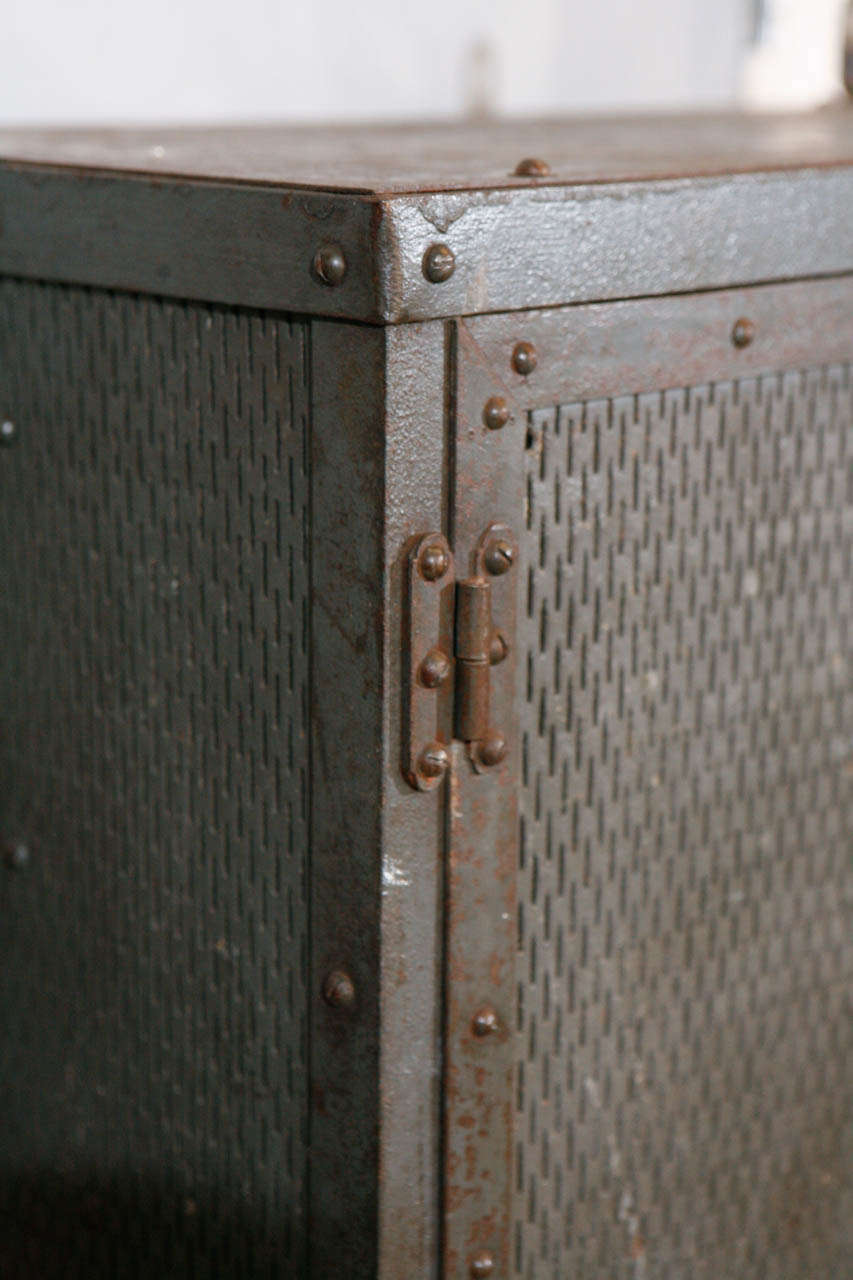 French Industrial Metal Wine Safe 2