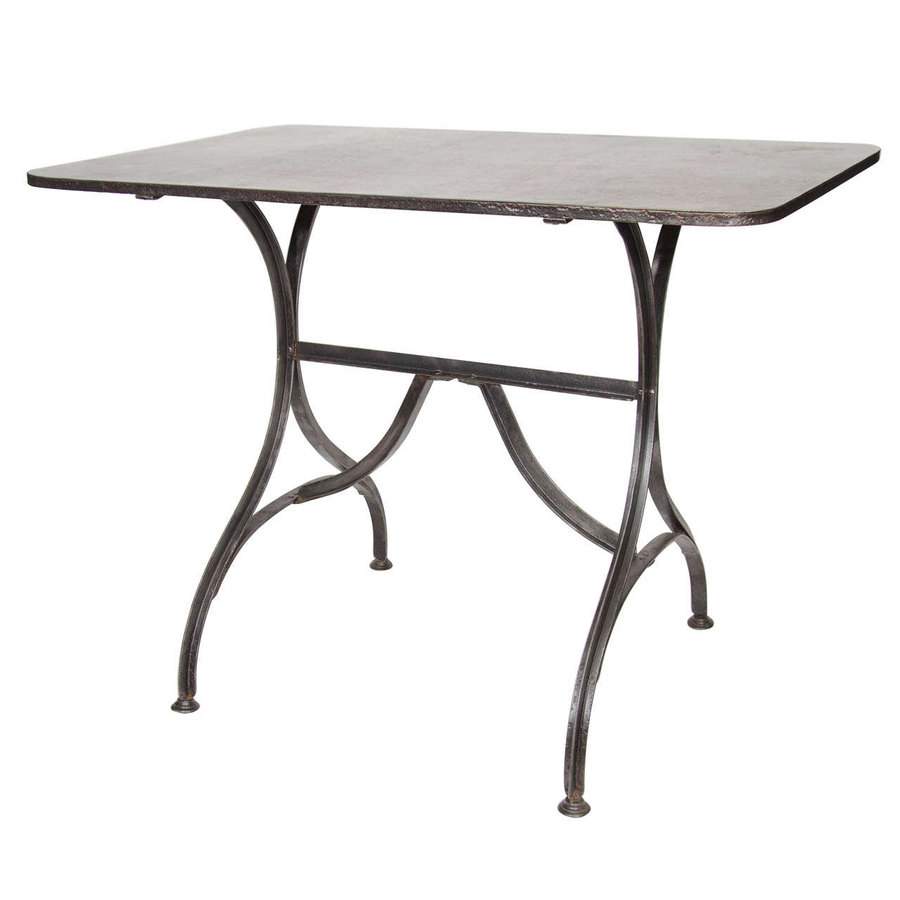 French Metal Bistro Table For Sale