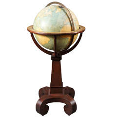 Weber-Costello Terrestizial Globe with Empire Style Base