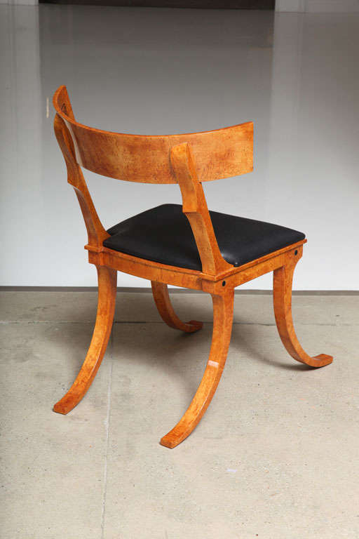Pair of klismos chairs, after N.A. Abildgaard's design 3