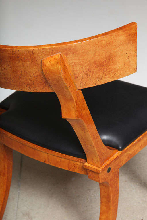 Pair of klismos chairs, after N.A. Abildgaard's design 4