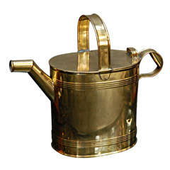 A Brass Hot Water Can