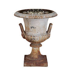 Victorian Cast Iron Garden Urn