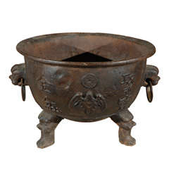 Antique Footed Iron Pot