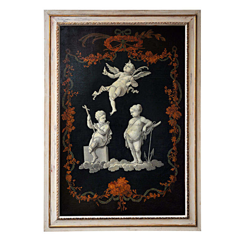18th century French Grisailles Painting
