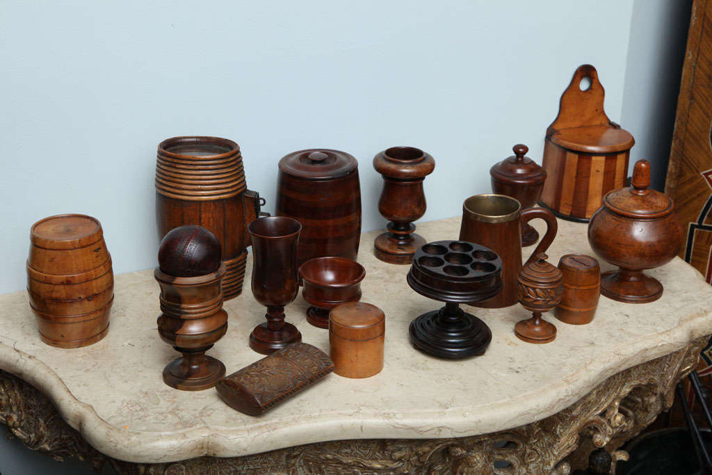 20th Century Assortment of Treen Objects