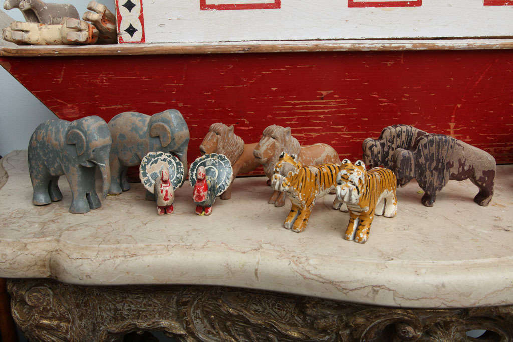 Oversize Carved and Painted Noah's Ark 3