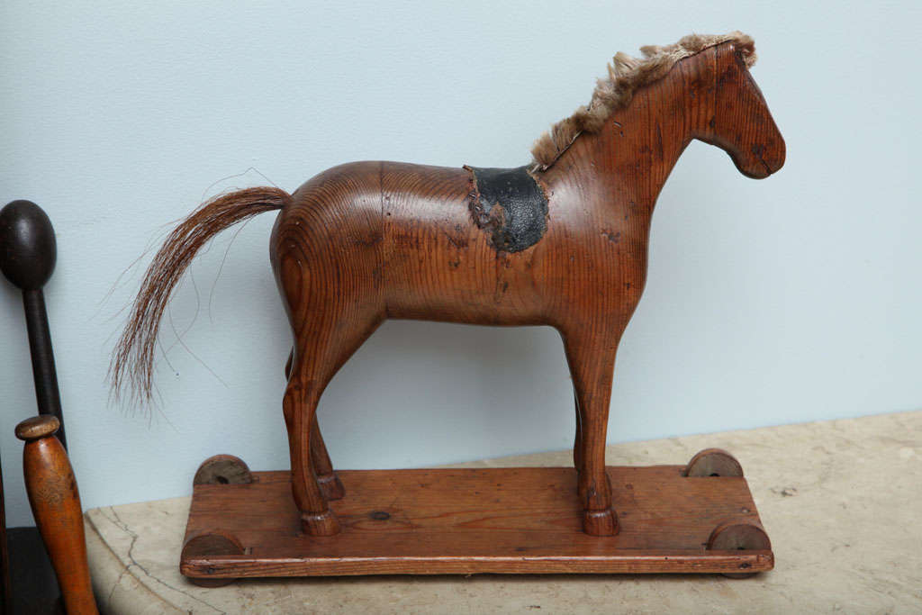19th Century Swedish Horse Pull Toy 4