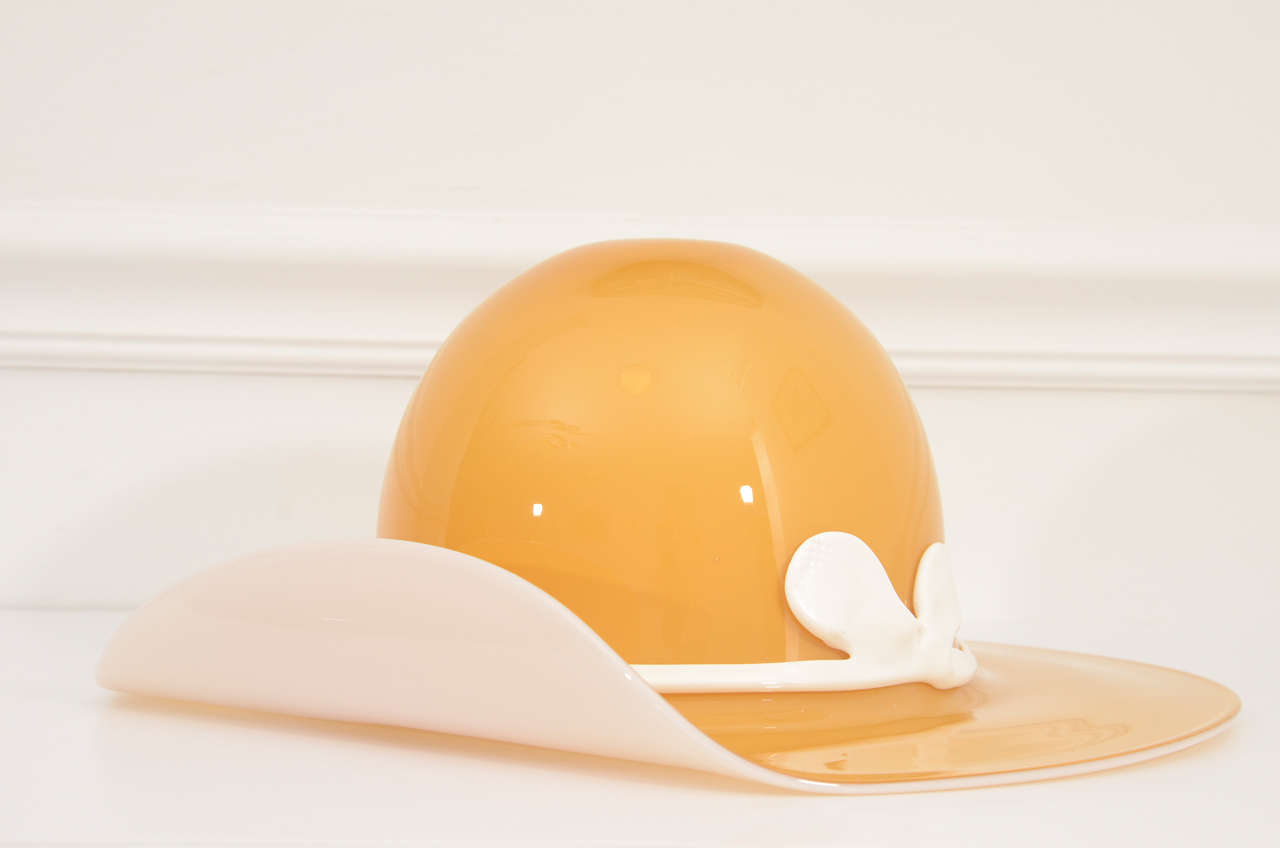 Mid-Century Modern Murano Glass Hat