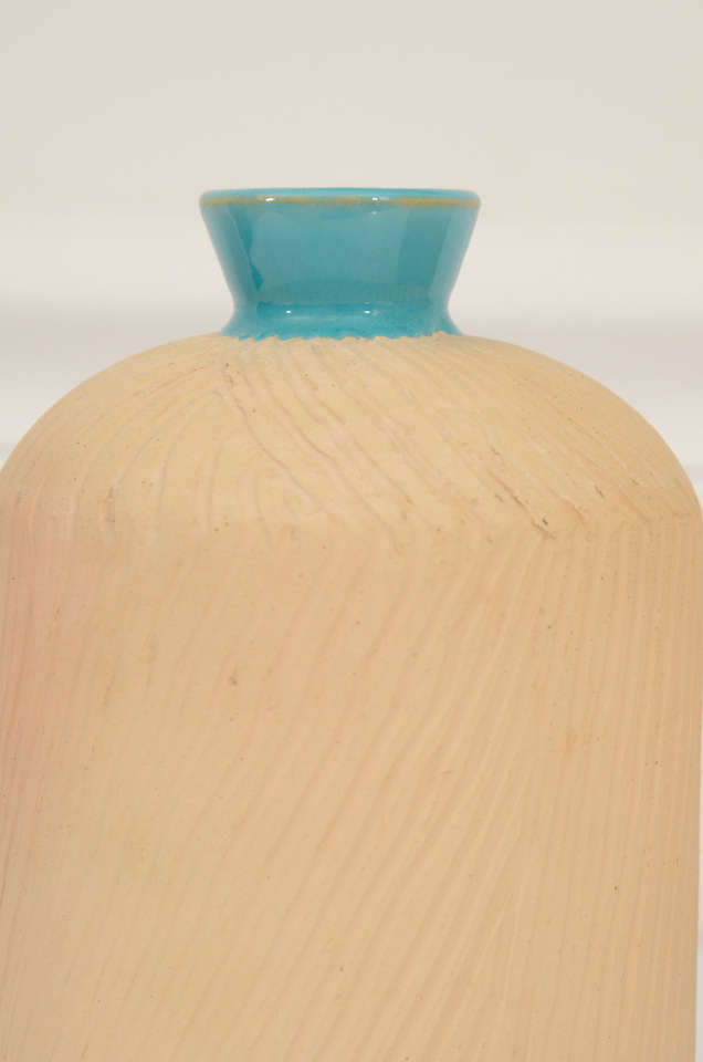 Pottery Style of Fantoni Vases For Sale