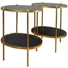 Fine 1960
s Jansen Pair Of Side Tables