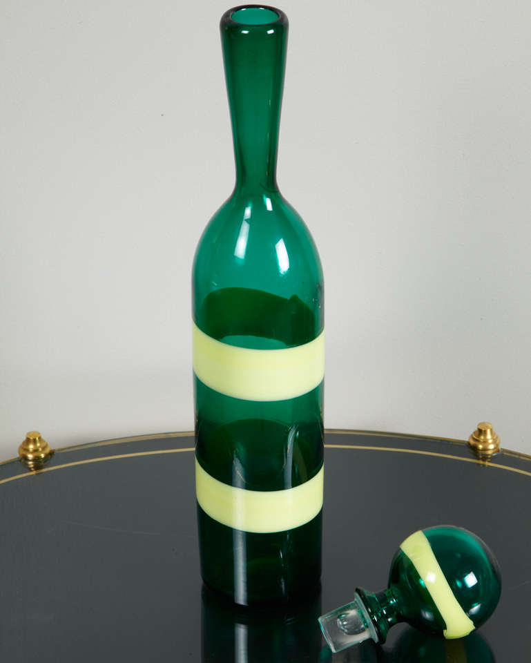 Mid-20th Century 1950's Fulvio Bianconi for Venini Bottle