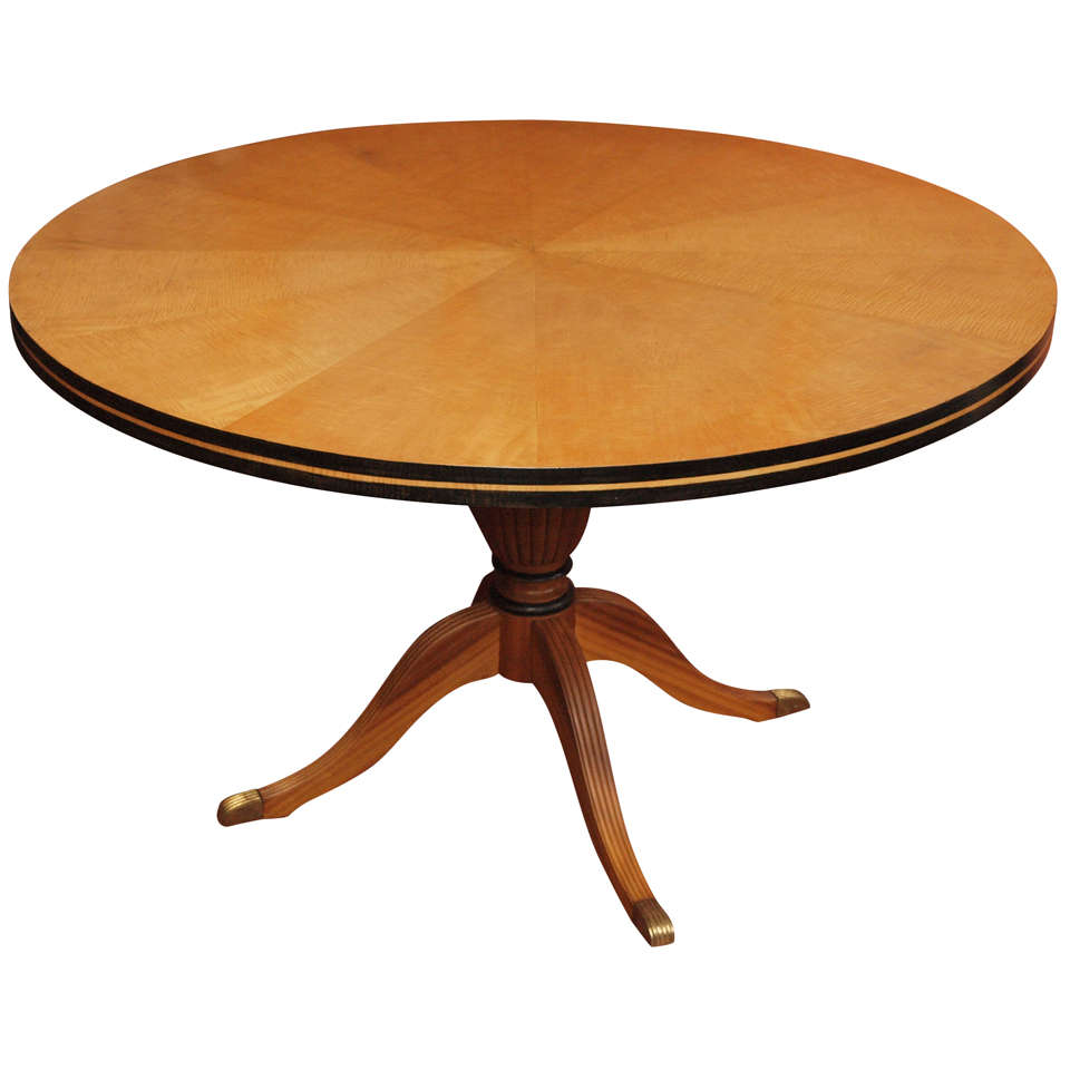 19th Century Sycamore Supper Table For Sale