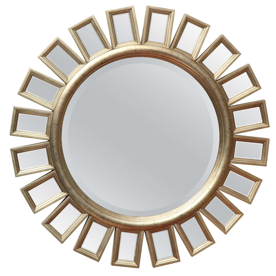 Starburst Gold Leaf Mirror by Hickory Chair