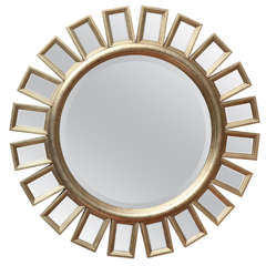 Starburst Gold Leaf Mirror by Hickory Chair