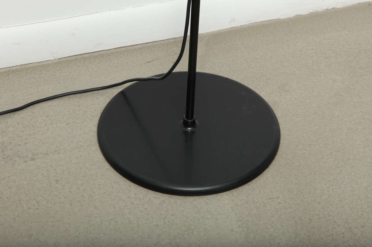 Italian Minimalist Black Floor Lamp by Artemide