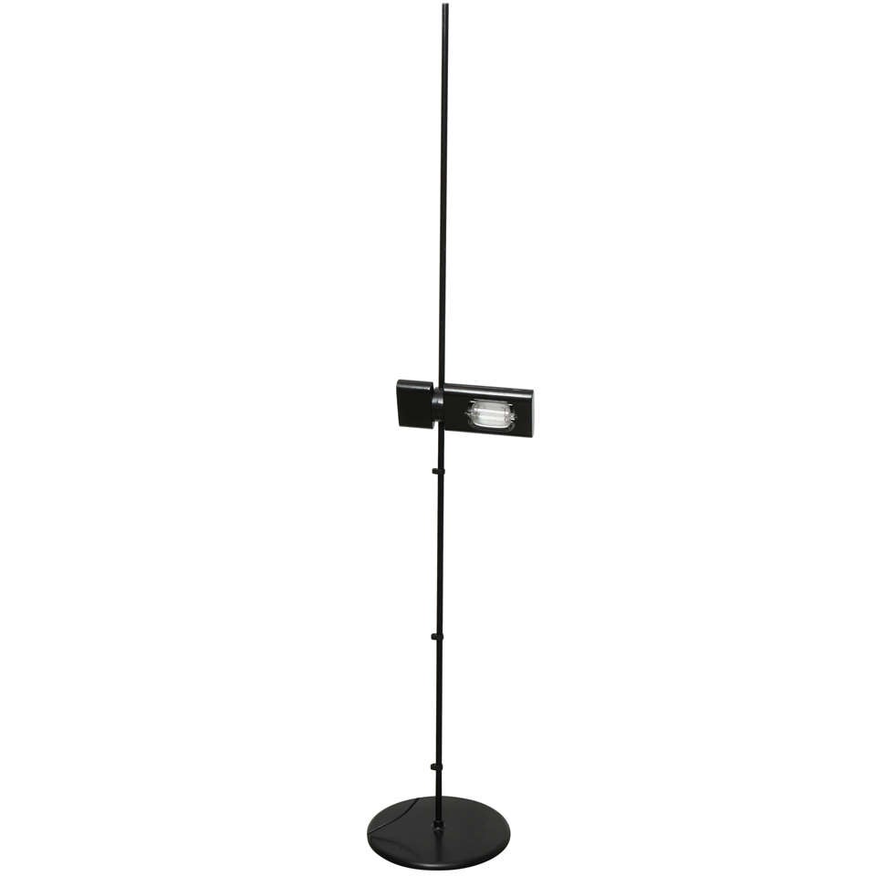 Lampadaire noir minimaliste d'Artemide
