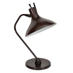 Vintage Maurizio Tempestini for Lightolier Bronze Desk Lamp