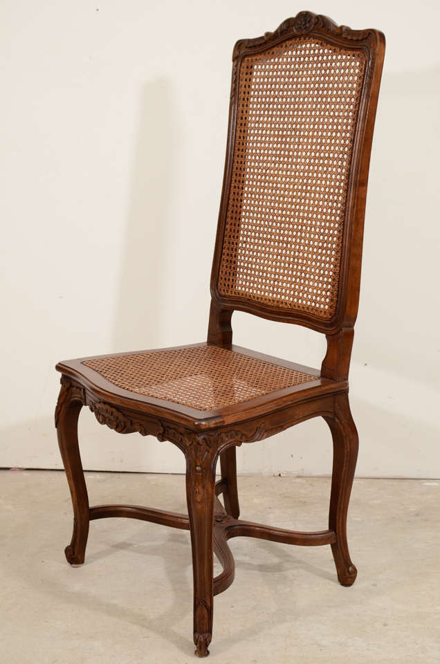 Set of Six Louis XV Style Cane Chairs