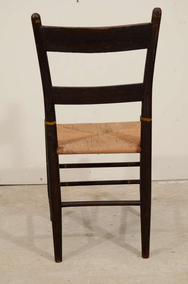 A Set of Six American Stenciled Hitchcock Style Chairs For Sale 2