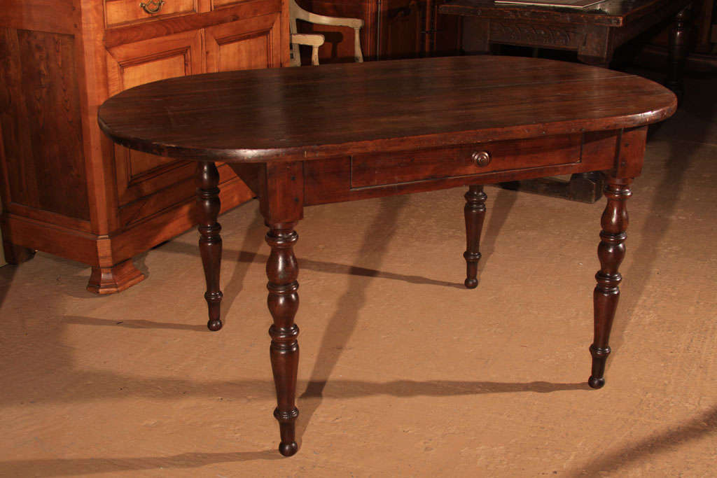 Louis Philippe Style Pine Oval Table