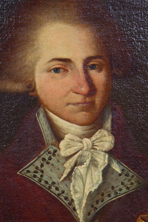 German 18th Century Portrait of a Gentleman For Sale