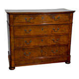 English Walnut Four-Drawer Chest