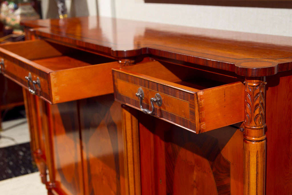 Adam Style Yew Wood Sideboard / Server For Sale at 1stDibs | adam ...