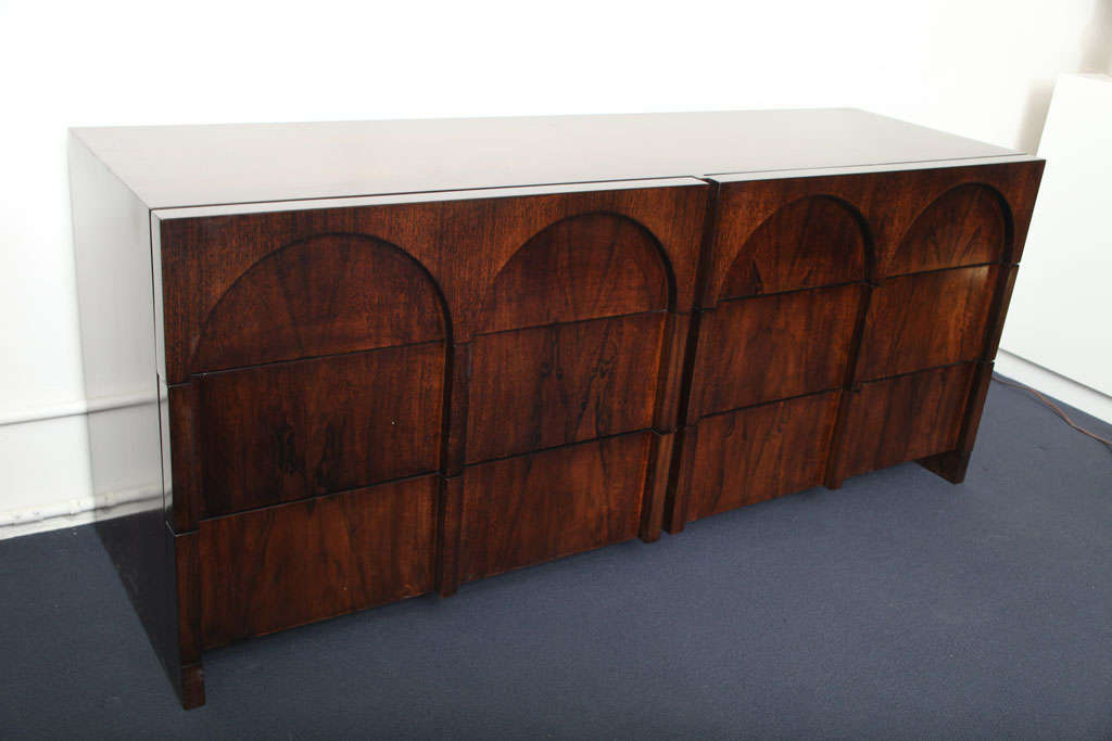 American 1950's  Robsjohn-Gibbings Walnut Dresser For Sale