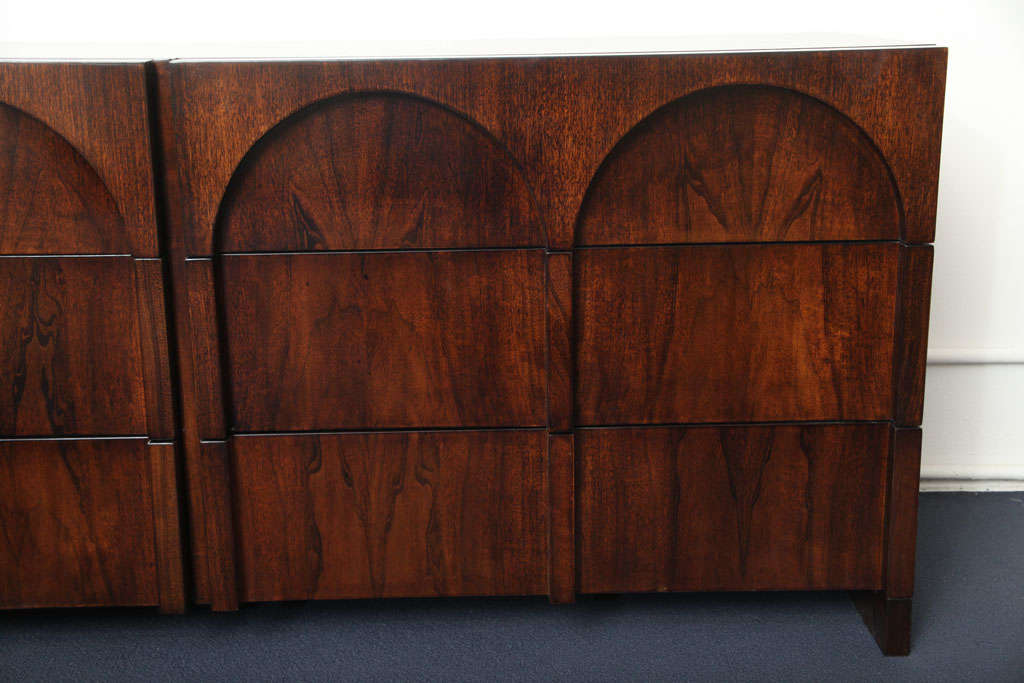 1950's  Robsjohn-Gibbings Walnut Dresser For Sale 1