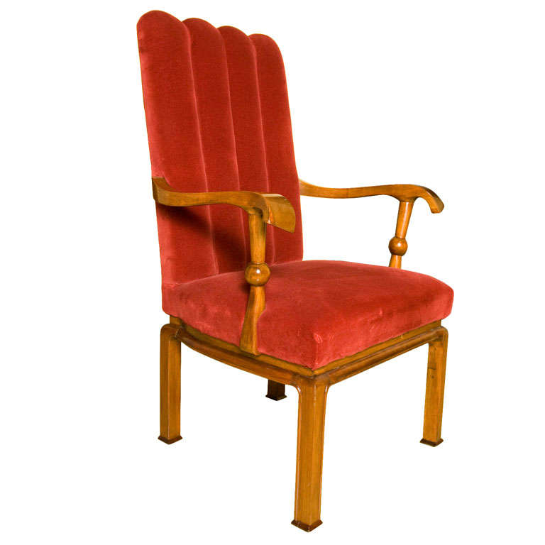 Hungarian Neo Baroque Chair by Lajos Kozma