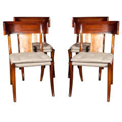 Set Of Four Klismos Chairs