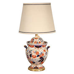 Antique English Imari Vessel as a Table Lamp 9